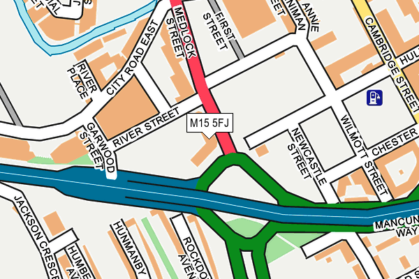 M15 5FJ map - OS OpenMap – Local (Ordnance Survey)