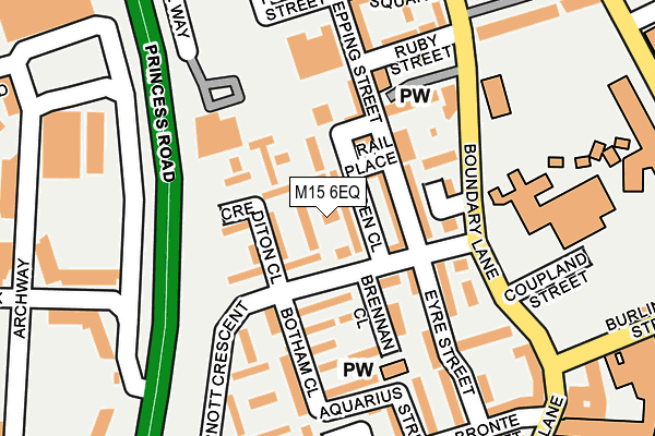 M15 6EQ map - OS OpenMap – Local (Ordnance Survey)