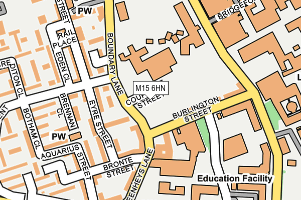 M15 6HN map - OS OpenMap – Local (Ordnance Survey)