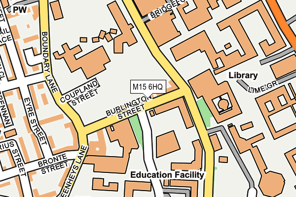 M15 6HQ map - OS OpenMap – Local (Ordnance Survey)