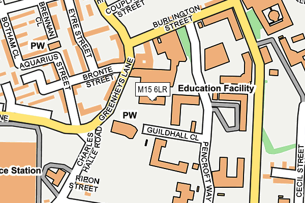 M15 6LR map - OS OpenMap – Local (Ordnance Survey)