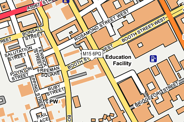 M15 6PQ map - OS OpenMap – Local (Ordnance Survey)