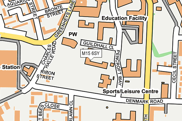 M15 6SY map - OS OpenMap – Local (Ordnance Survey)