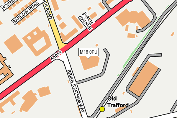 M16 0PU map - OS OpenMap – Local (Ordnance Survey)