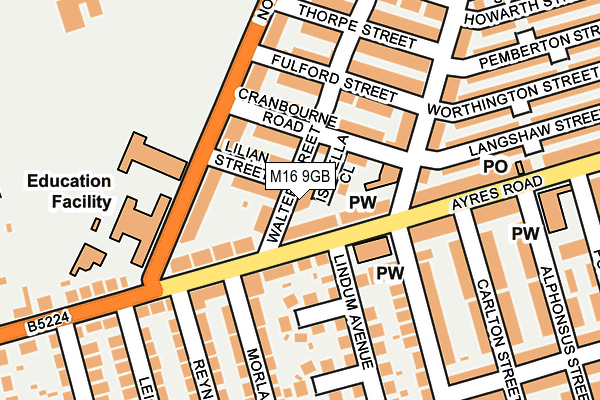 M16 9GB map - OS OpenMap – Local (Ordnance Survey)