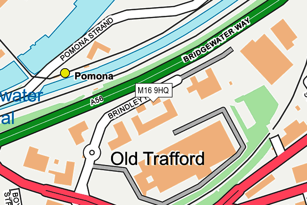 M16 9HQ map - OS OpenMap – Local (Ordnance Survey)