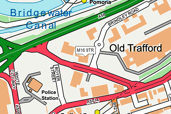 M16 9TR map - OS OpenMap – Local (Ordnance Survey)