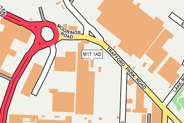 M17 1AS map - OS OpenMap – Local (Ordnance Survey)