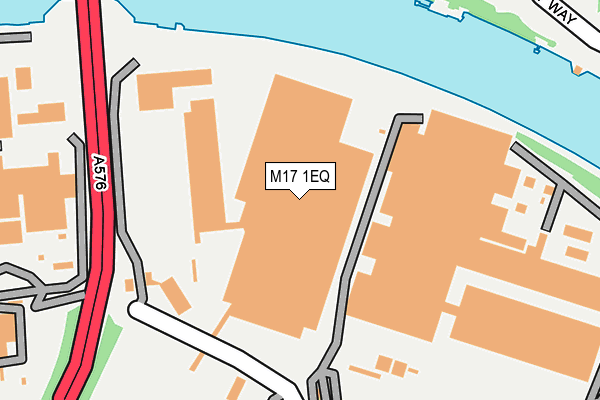 M17 1EQ map - OS OpenMap – Local (Ordnance Survey)