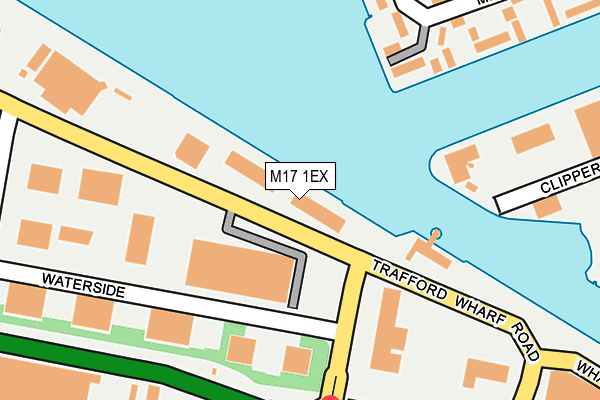 M17 1EX map - OS OpenMap – Local (Ordnance Survey)