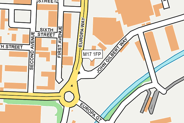 M17 1FP map - OS OpenMap – Local (Ordnance Survey)