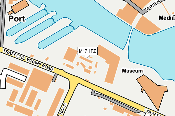 M17 1FZ map - OS OpenMap – Local (Ordnance Survey)