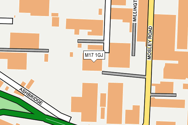 M17 1GJ map - OS OpenMap – Local (Ordnance Survey)