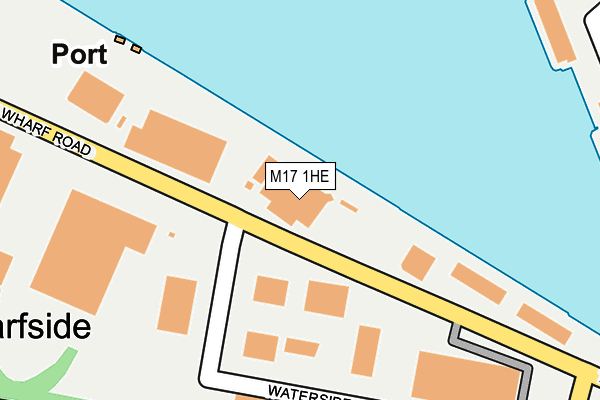 M17 1HE map - OS OpenMap – Local (Ordnance Survey)