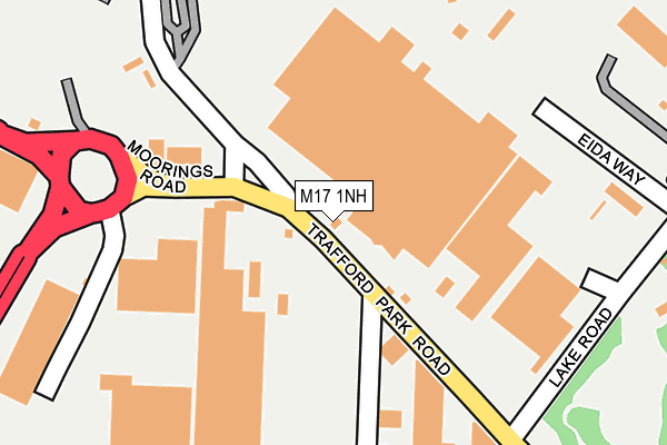 M17 1NH map - OS OpenMap – Local (Ordnance Survey)