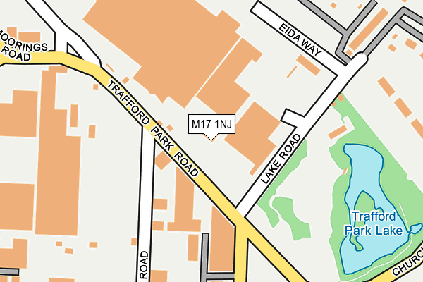 M17 1NJ map - OS OpenMap – Local (Ordnance Survey)