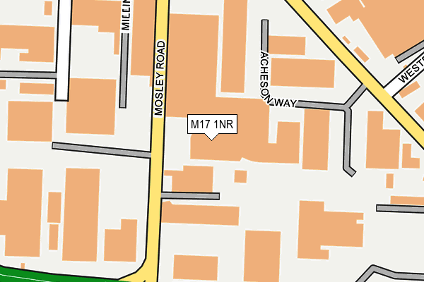 M17 1NR map - OS OpenMap – Local (Ordnance Survey)