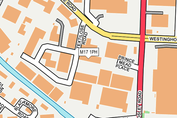 M17 1PH map - OS OpenMap – Local (Ordnance Survey)