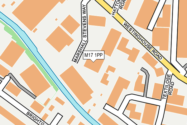M17 1PP map - OS OpenMap – Local (Ordnance Survey)