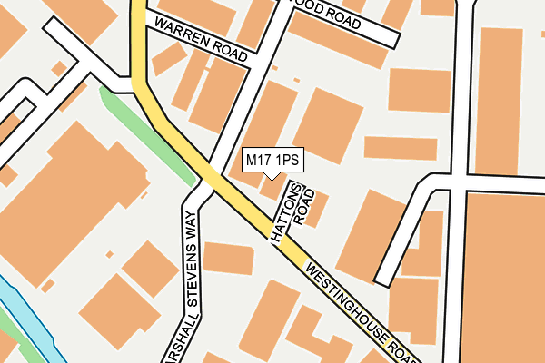 M17 1PS map - OS OpenMap – Local (Ordnance Survey)