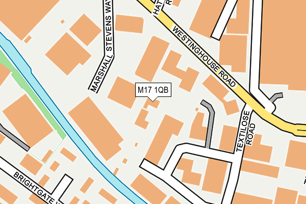 M17 1QB map - OS OpenMap – Local (Ordnance Survey)