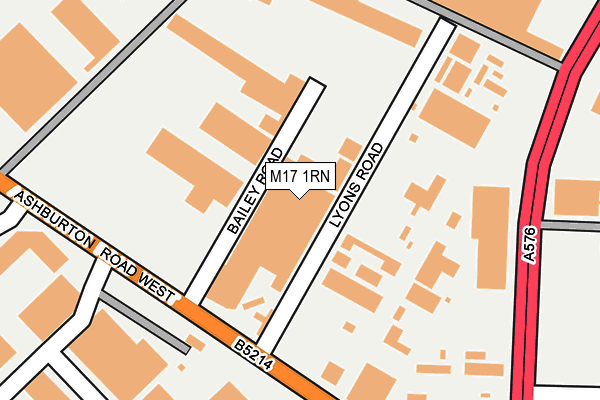 M17 1RN map - OS OpenMap – Local (Ordnance Survey)