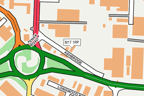 M17 1RP map - OS OpenMap – Local (Ordnance Survey)