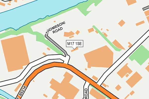 M17 1SE map - OS OpenMap – Local (Ordnance Survey)