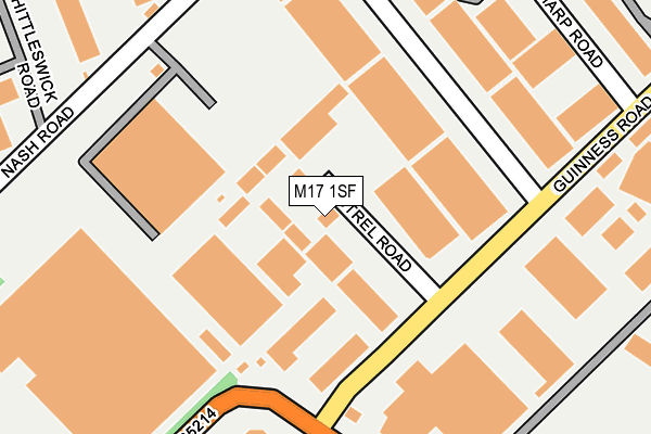 M17 1SF map - OS OpenMap – Local (Ordnance Survey)