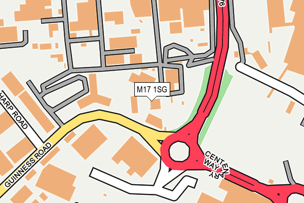 M17 1SG map - OS OpenMap – Local (Ordnance Survey)