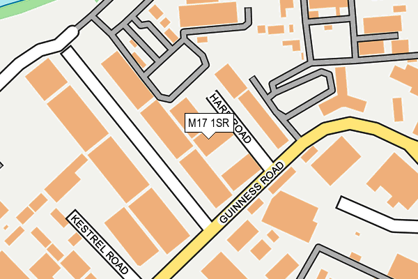 M17 1SR map - OS OpenMap – Local (Ordnance Survey)