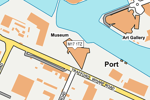 M17 1TZ map - OS OpenMap – Local (Ordnance Survey)