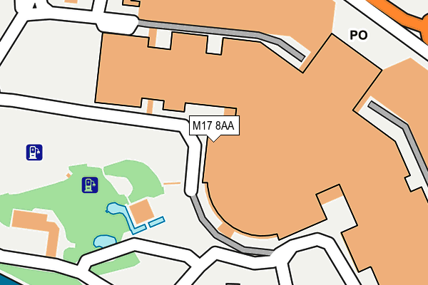 M17 8AA map - OS OpenMap – Local (Ordnance Survey)