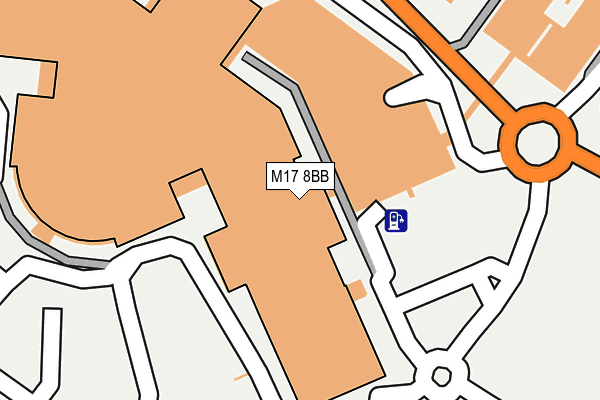 M17 8BB map - OS OpenMap – Local (Ordnance Survey)