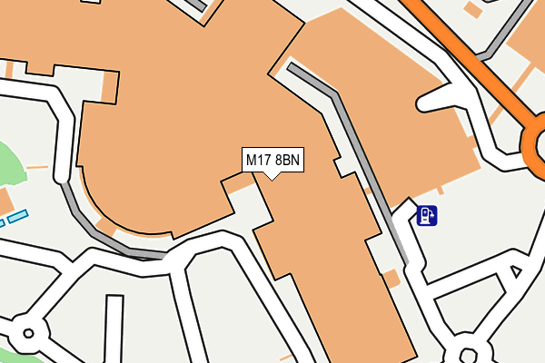 M17 8BN map - OS OpenMap – Local (Ordnance Survey)