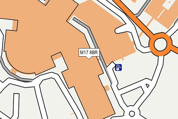 M17 8BR map - OS OpenMap – Local (Ordnance Survey)