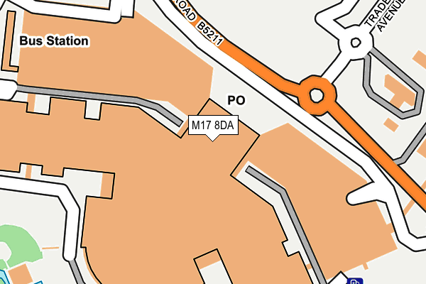 M17 8DA map - OS OpenMap – Local (Ordnance Survey)