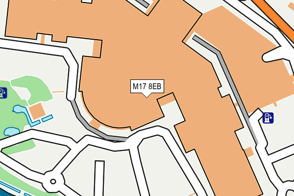 M17 8EB map - OS OpenMap – Local (Ordnance Survey)