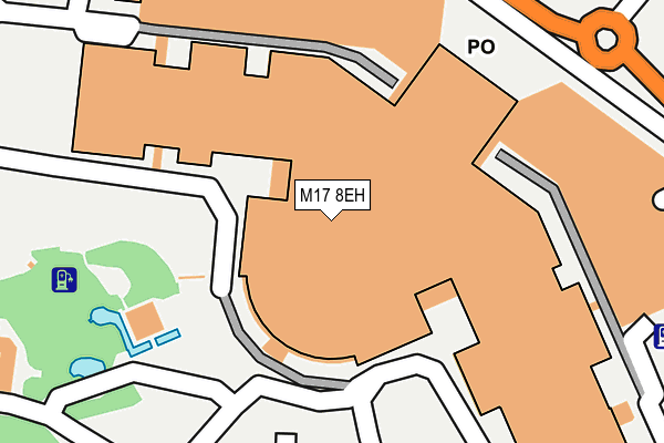 M17 8EH map - OS OpenMap – Local (Ordnance Survey)