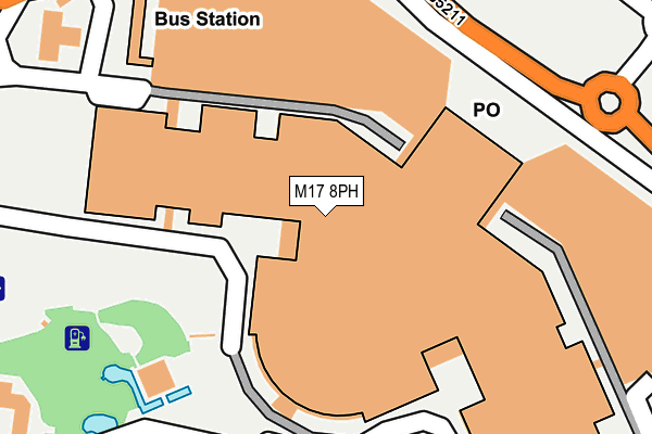 M17 8PH map - OS OpenMap – Local (Ordnance Survey)
