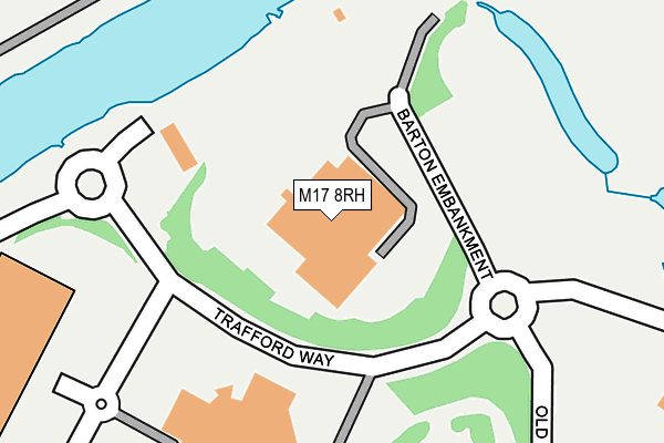 M17 8RH map - OS OpenMap – Local (Ordnance Survey)