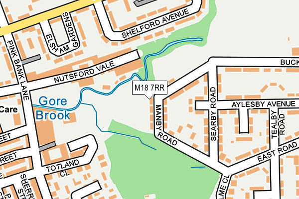 M18 7RR map - OS OpenMap – Local (Ordnance Survey)