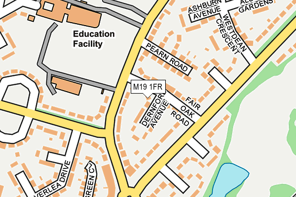 M19 1FR map - OS OpenMap – Local (Ordnance Survey)