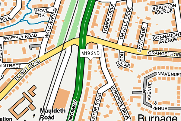 M19 2ND map - OS OpenMap – Local (Ordnance Survey)