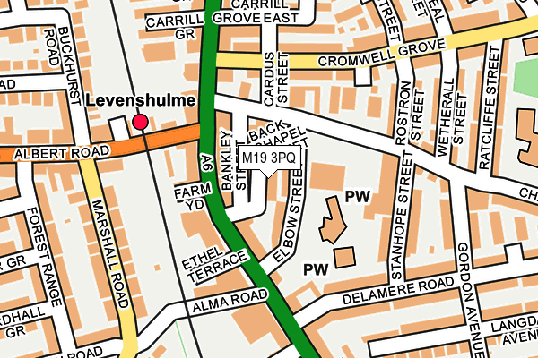 M19 3PQ map - OS OpenMap – Local (Ordnance Survey)