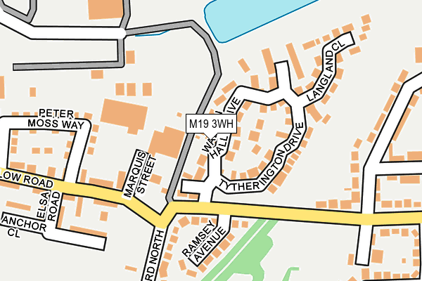 M19 3WH map - OS OpenMap – Local (Ordnance Survey)