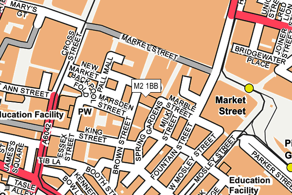 M2 1BB map - OS OpenMap – Local (Ordnance Survey)