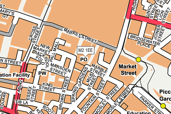 M2 1EE map - OS OpenMap – Local (Ordnance Survey)