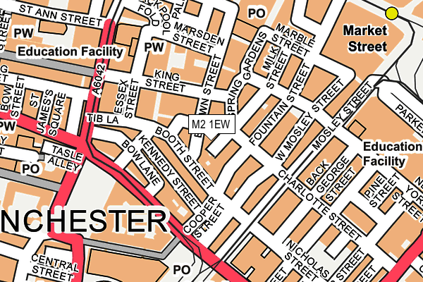 M2 1EW map - OS OpenMap – Local (Ordnance Survey)
