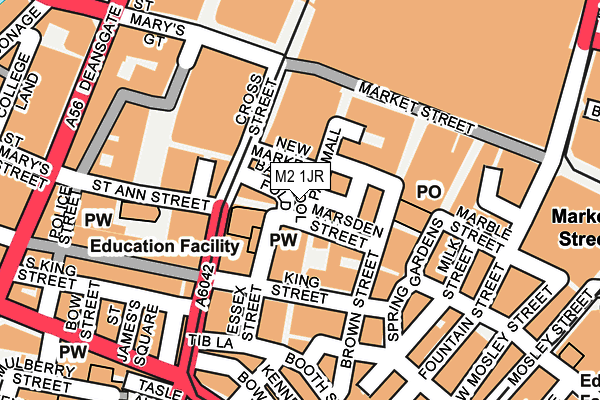 M2 1JR map - OS OpenMap – Local (Ordnance Survey)
